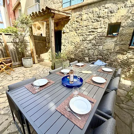Grande Maison De Pêcheur Proche - 4 Terrasses, Wifi, Parking - Fr-1-868-23 Hébergement de vacances Grimaud